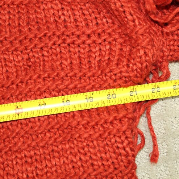 Forever 21 Women's Size S Burnt Orange Fringe Open Front Cardigan - Picture 6 of 6
